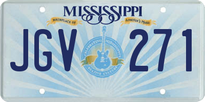MS license plate JGV271