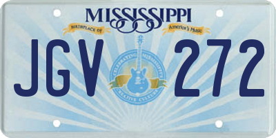 MS license plate JGV272
