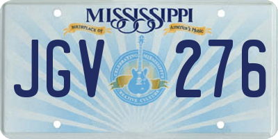 MS license plate JGV276