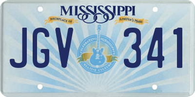 MS license plate JGV341