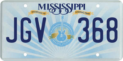 MS license plate JGV368