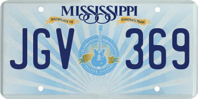 MS license plate JGV369
