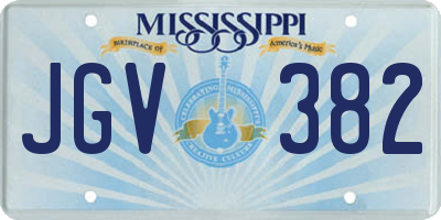 MS license plate JGV382