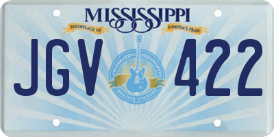 MS license plate JGV422