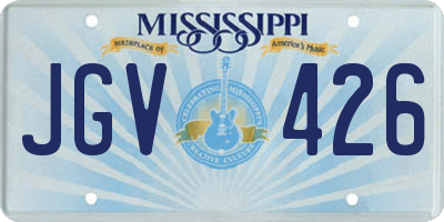 MS license plate JGV426