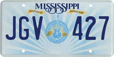 MS license plate JGV427
