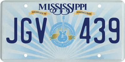 MS license plate JGV439
