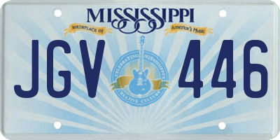 MS license plate JGV446