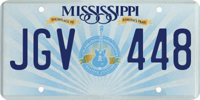 MS license plate JGV448