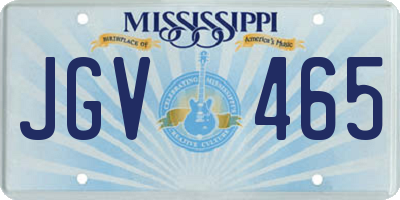 MS license plate JGV465