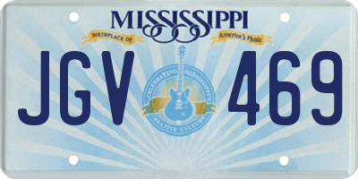 MS license plate JGV469