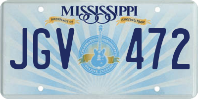MS license plate JGV472