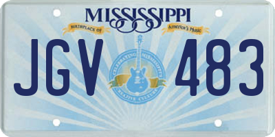 MS license plate JGV483