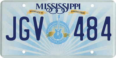 MS license plate JGV484
