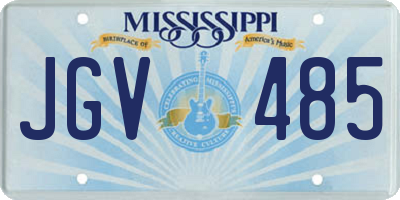 MS license plate JGV485