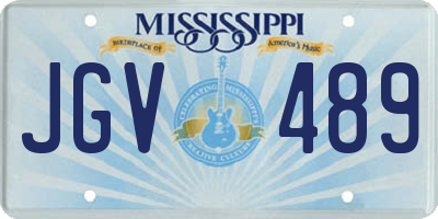 MS license plate JGV489