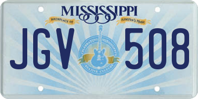 MS license plate JGV508