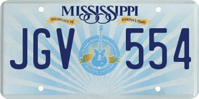 MS license plate JGV554
