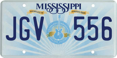 MS license plate JGV556