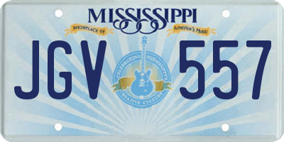 MS license plate JGV557