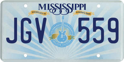 MS license plate JGV559