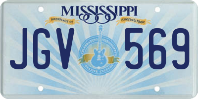 MS license plate JGV569