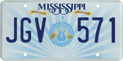 MS license plate JGV571