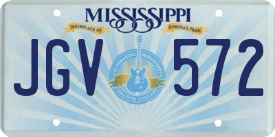 MS license plate JGV572