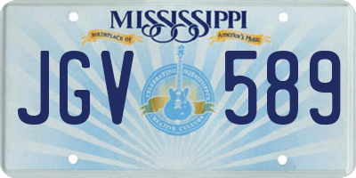 MS license plate JGV589