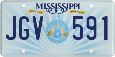 MS license plate JGV591