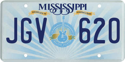 MS license plate JGV620