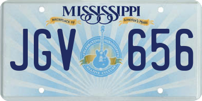 MS license plate JGV656