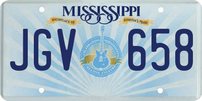 MS license plate JGV658