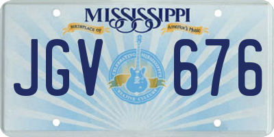 MS license plate JGV676