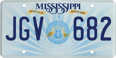 MS license plate JGV682