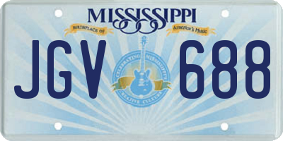 MS license plate JGV688