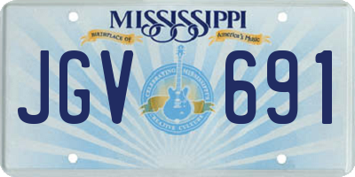 MS license plate JGV691