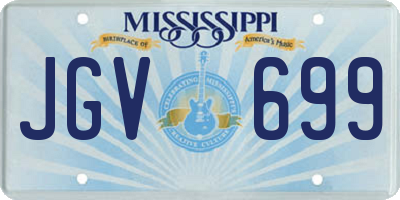 MS license plate JGV699