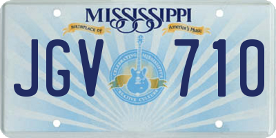 MS license plate JGV710