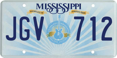 MS license plate JGV712