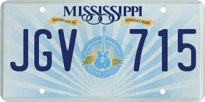 MS license plate JGV715