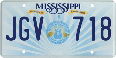 MS license plate JGV718
