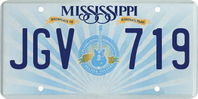MS license plate JGV719