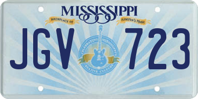 MS license plate JGV723