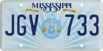 MS license plate JGV733