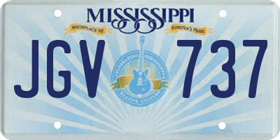 MS license plate JGV737