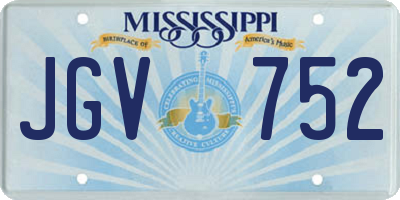 MS license plate JGV752