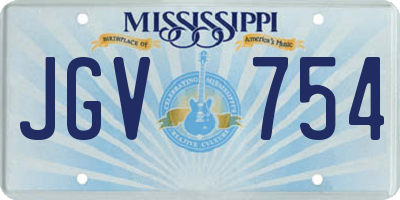 MS license plate JGV754