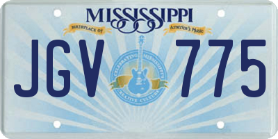 MS license plate JGV775