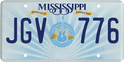 MS license plate JGV776